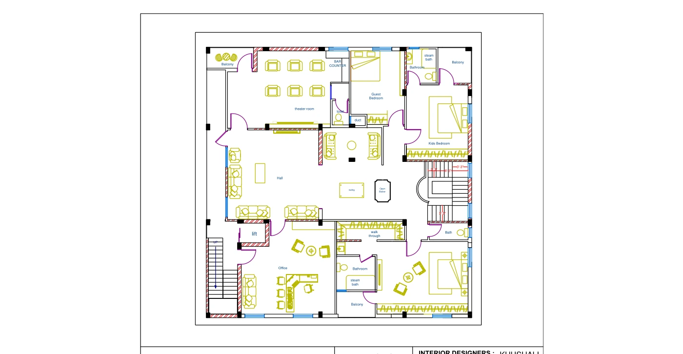 Revised furniture plan